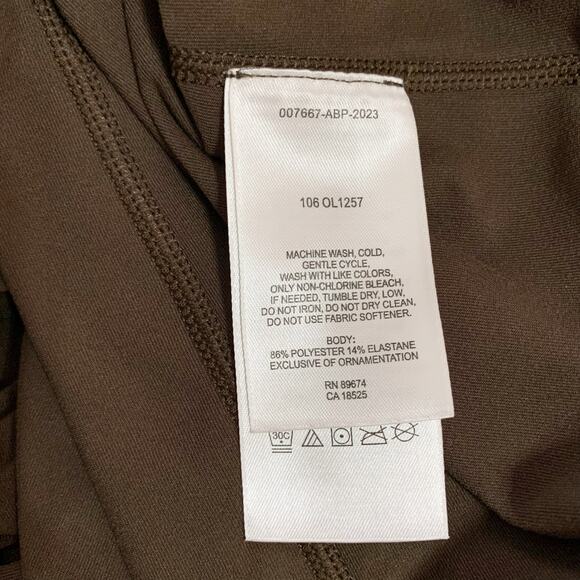 Mountain Hardwear Base Layer Shirt Hood Brown Long Sleeve Pullover Women's M - Picture 7 of 7